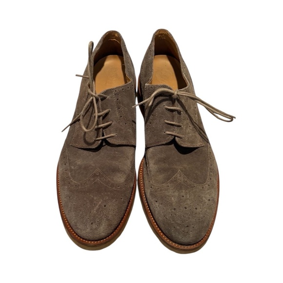 Vince Camuto Men's Ayer Wingtip Derby Shoes in Taupe Sie 13 - Picture 1 of 11